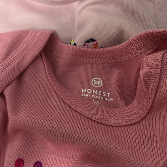 New four Honest Baby onesies New never worn, hand pressed hand created - Picture 8 of 16